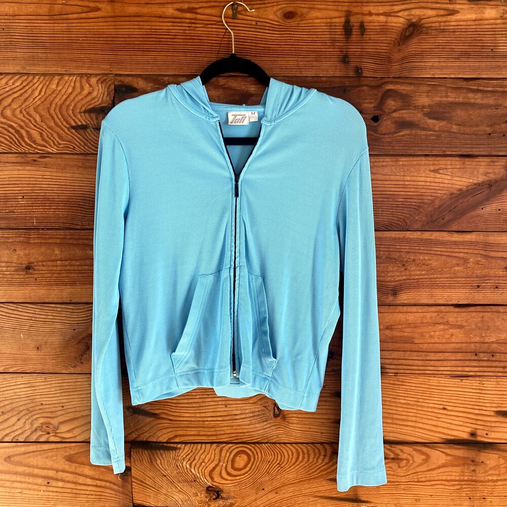 Tail active zip up hoodie aqua